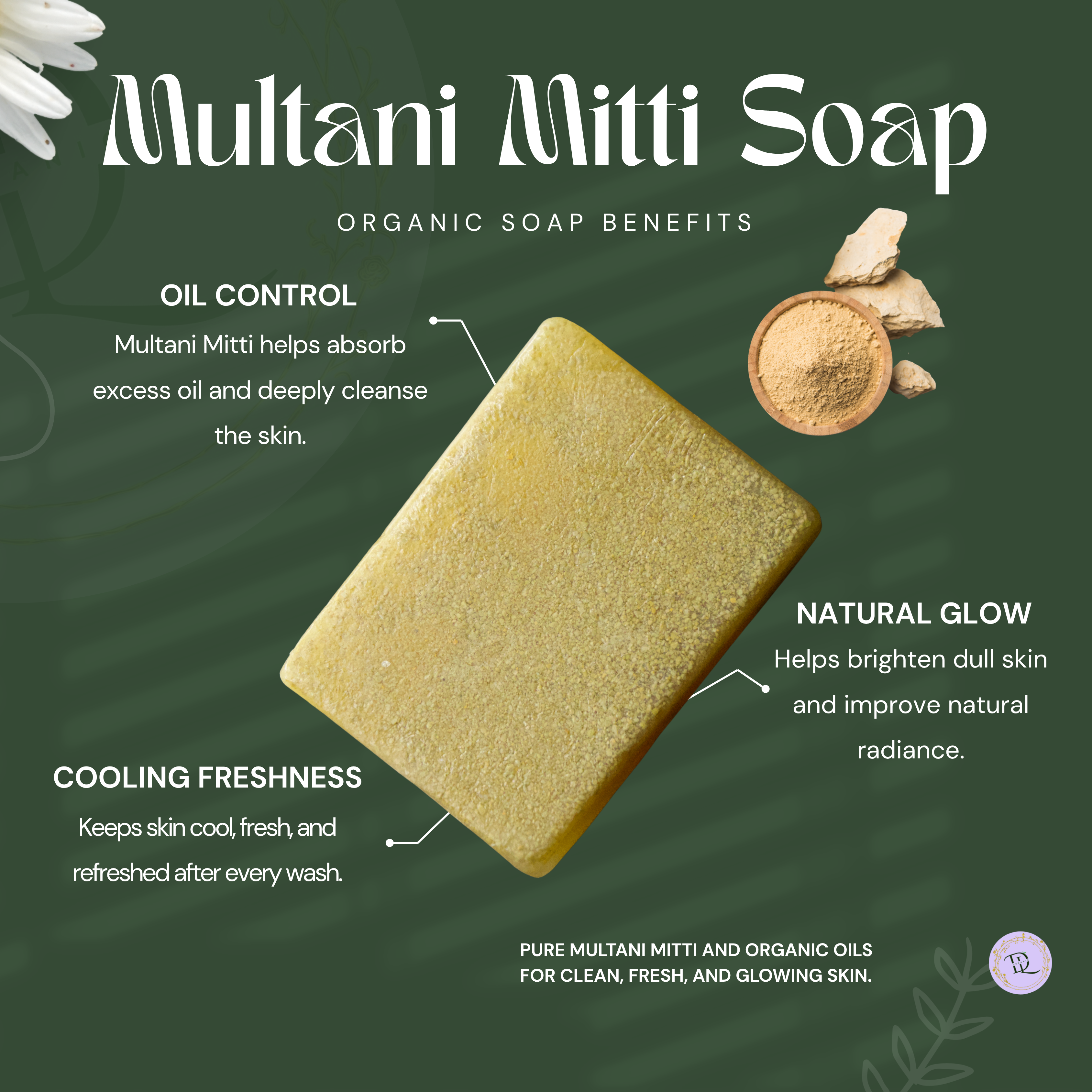 Multani Mitti Soap Organic (70g-80g)