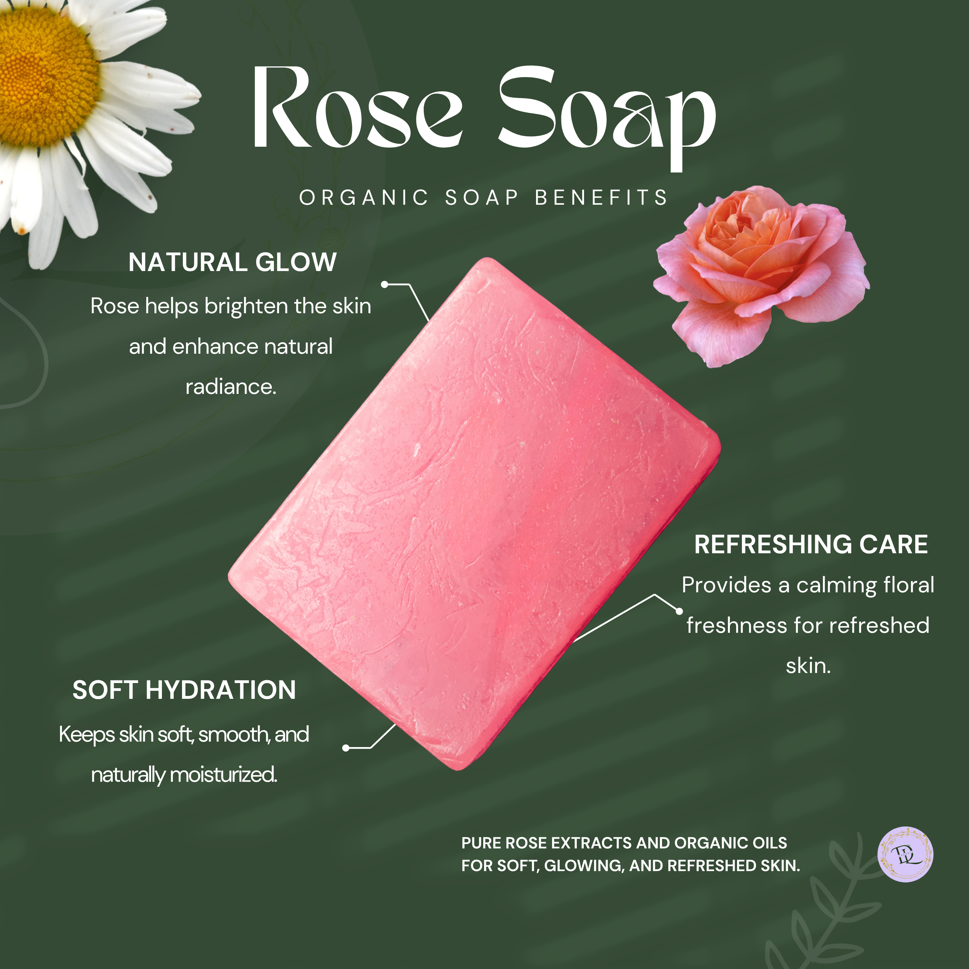 Rose Soap (70g-80g) (Organic)