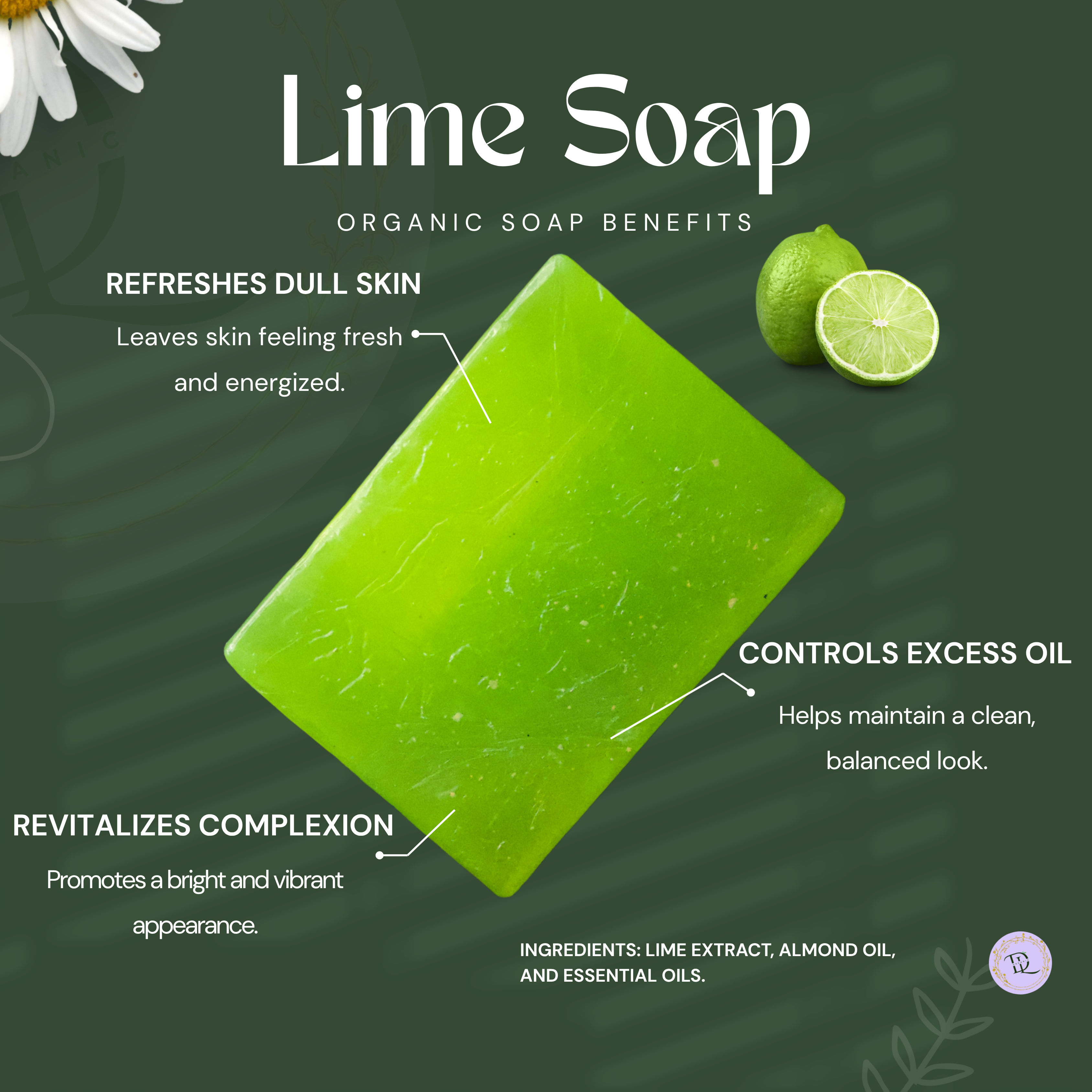 Lime Soap Organic (70g-80g)