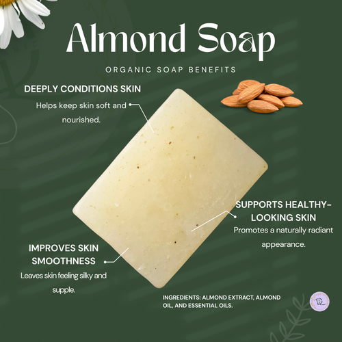 Almond Soap Organic (70g-80g)