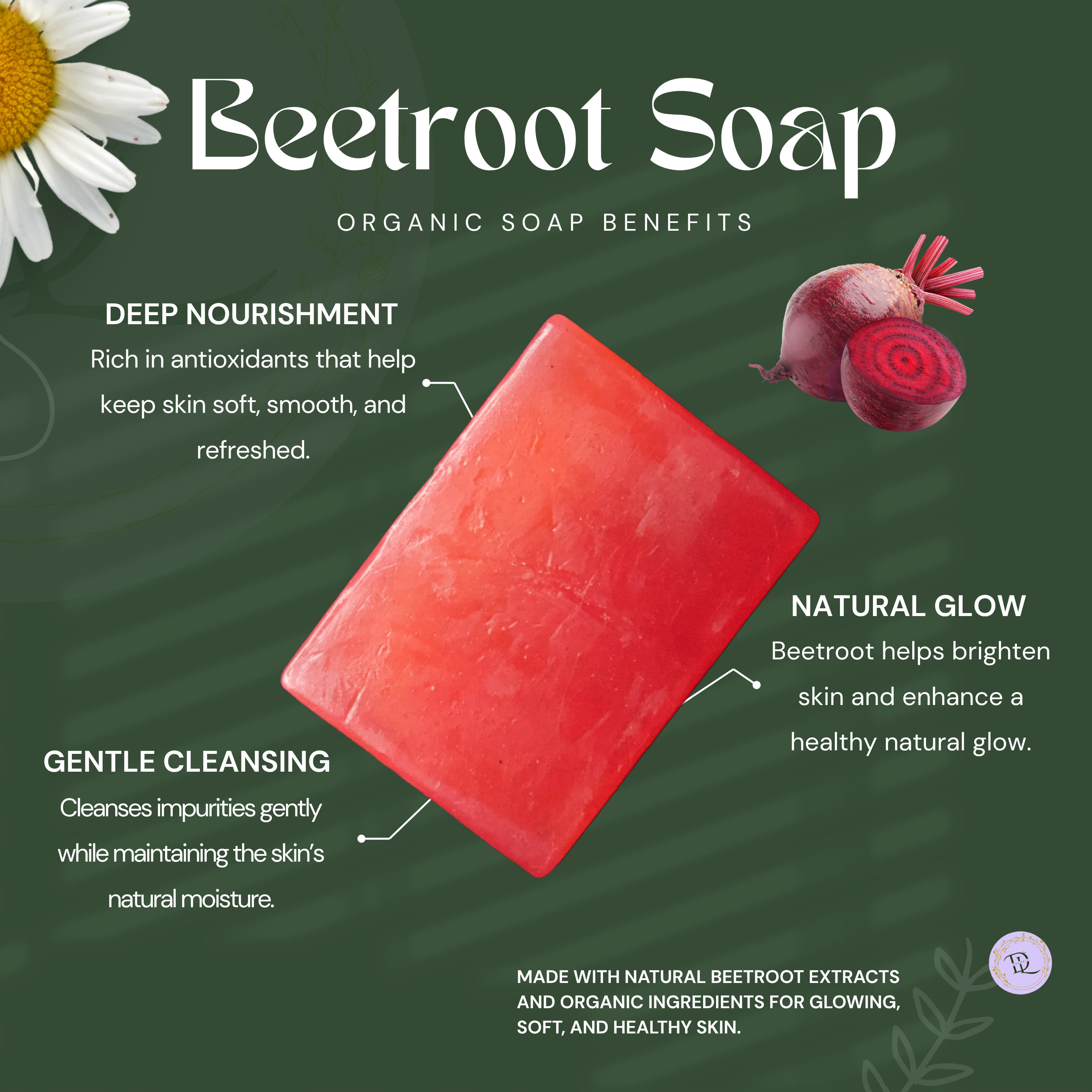 Beetroot Soap (70g-80g) (Organic)