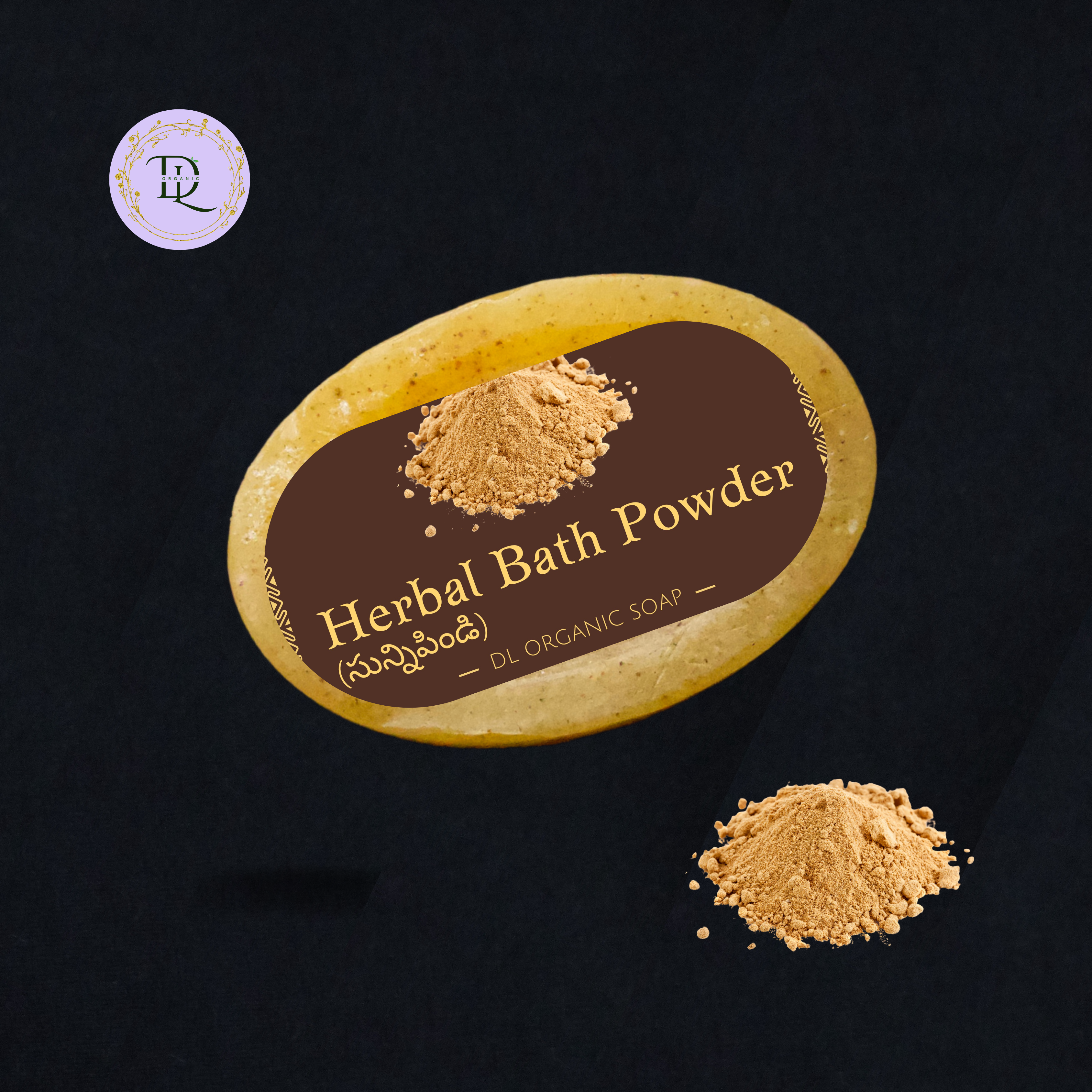 Herbal Bath Powder Soap Organic (70g - 80g)