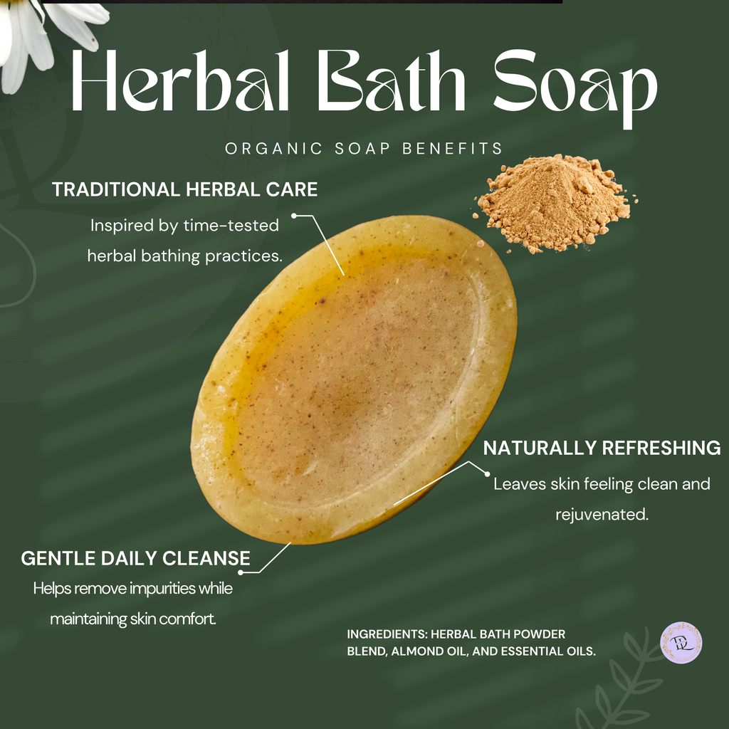 Herbal Bath Powder Soap Organic (70g - 80g)