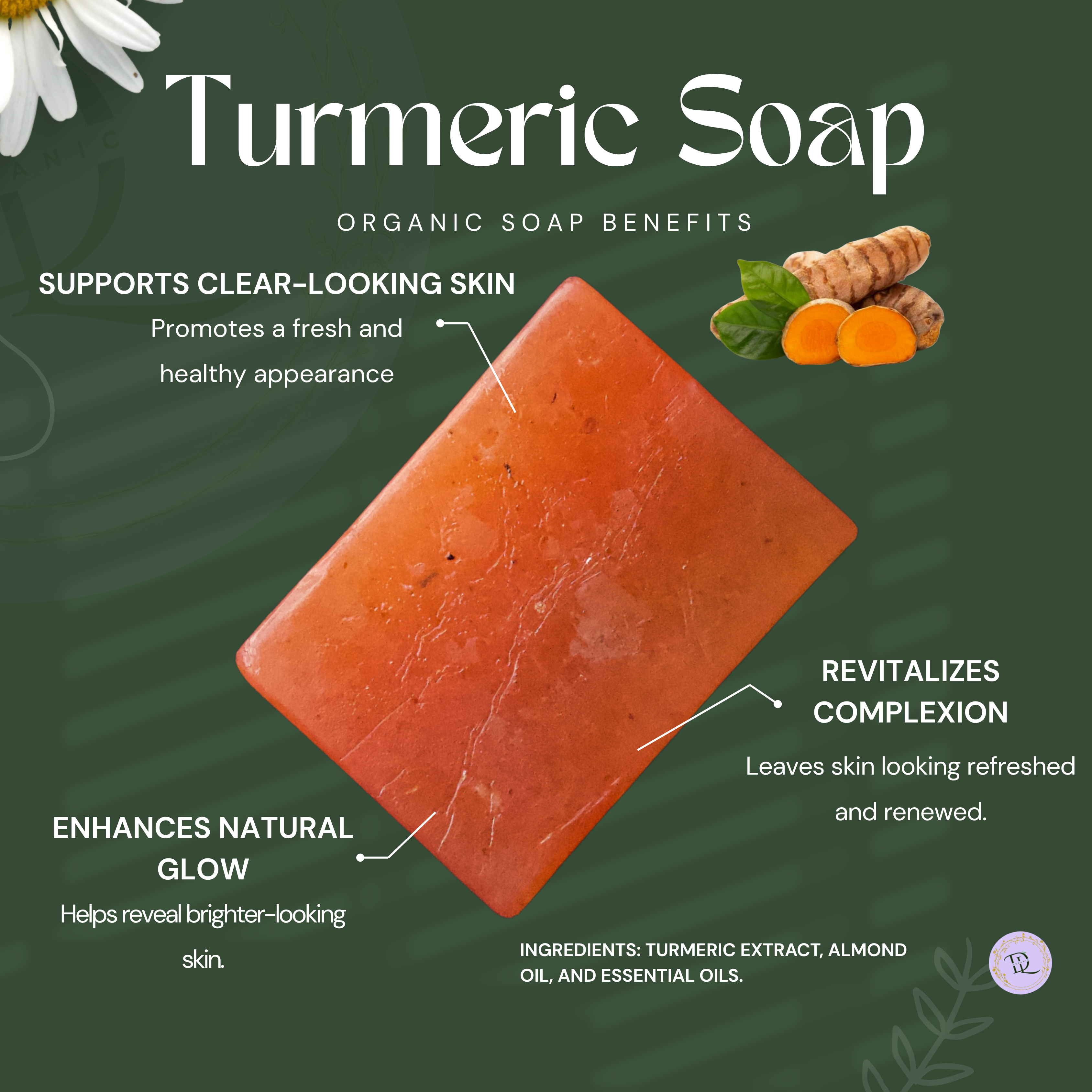 Turmeric Soap Organic (70g-80g)