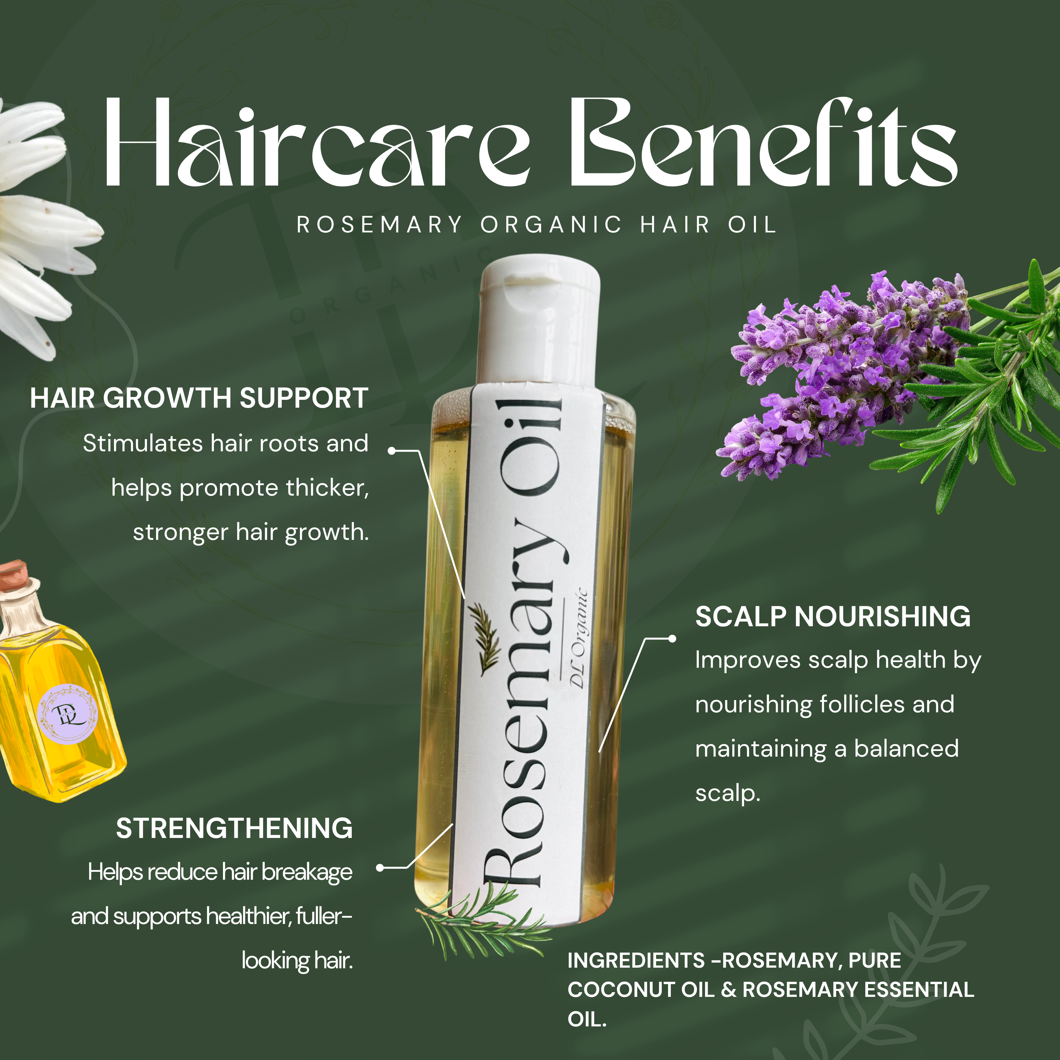 Rosemary Organic Hair Oil