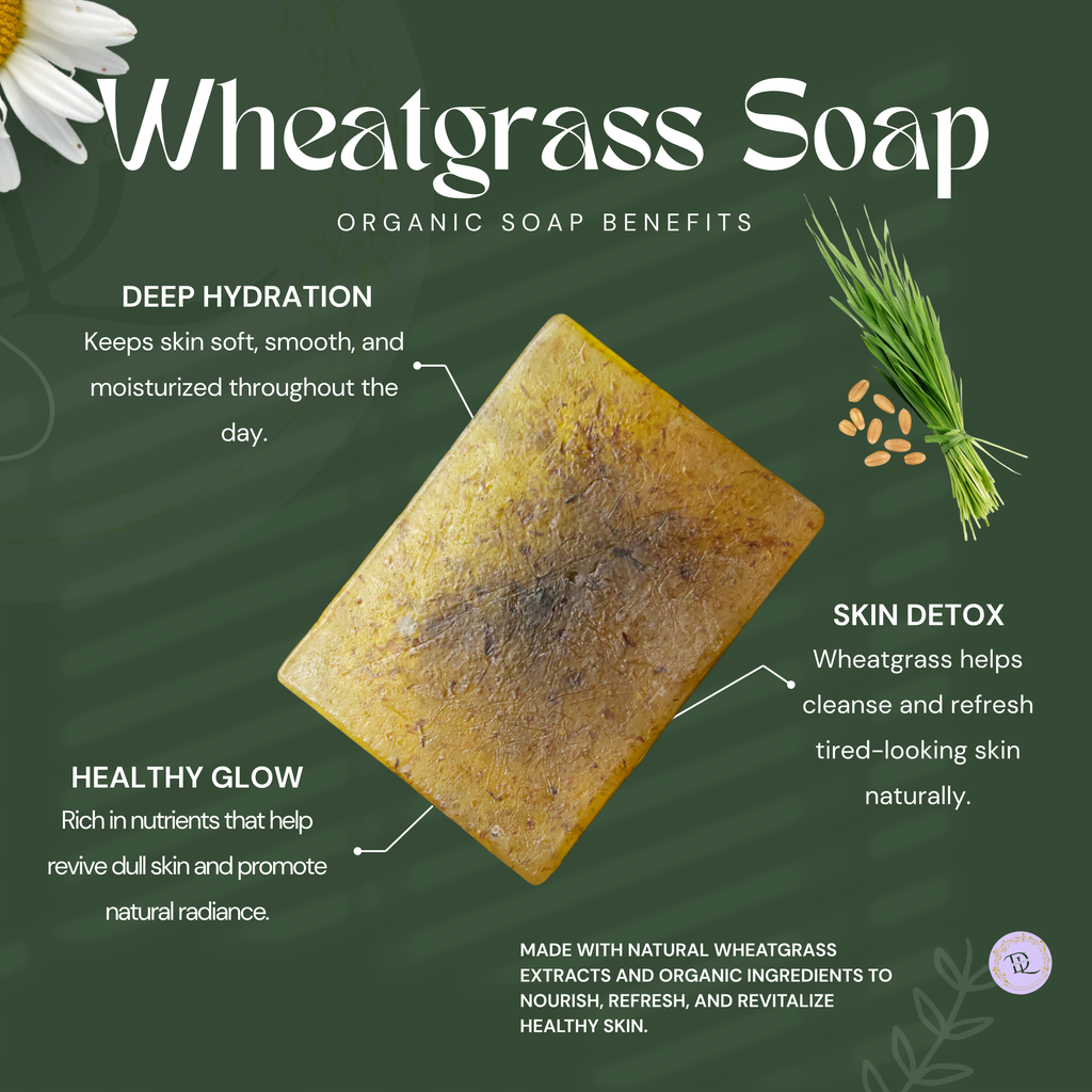 Wheatgrass Soap Organic (70g-80g)