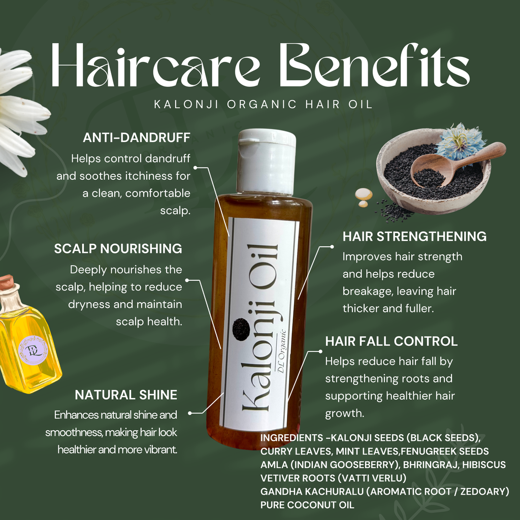 DL Organic Kalonji Hair Oil