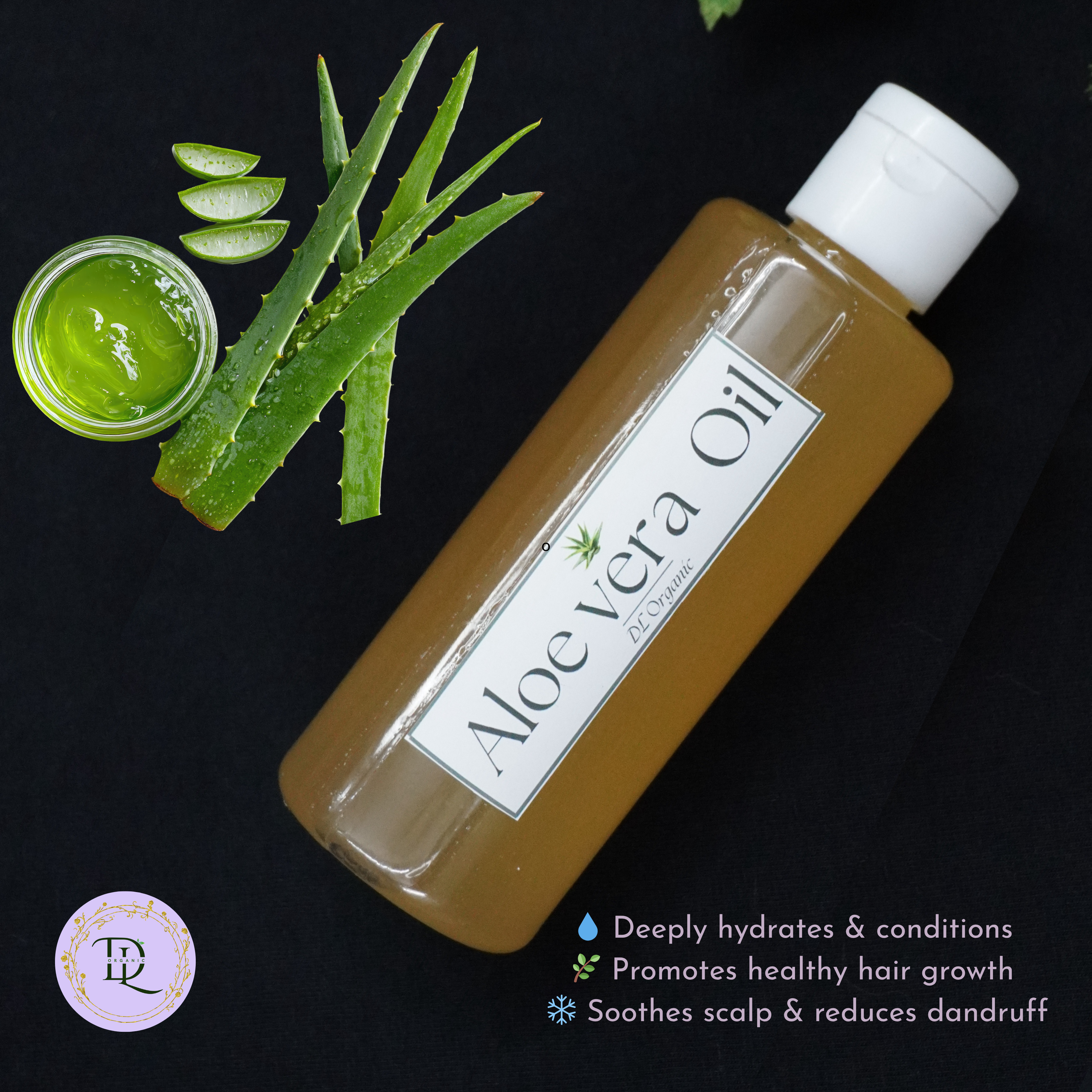 Organic Aloe Vera Hair Oil