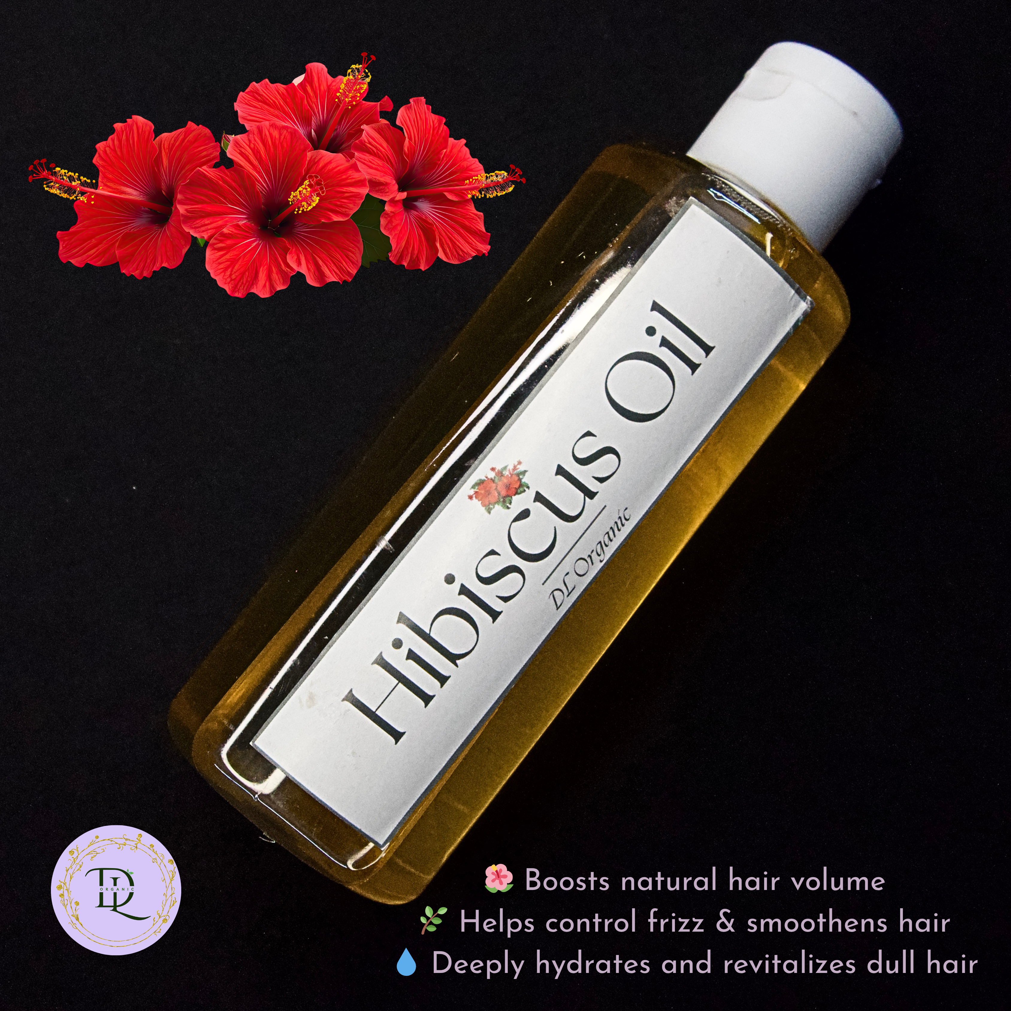 DL Organic Hibiscus Hair Oil