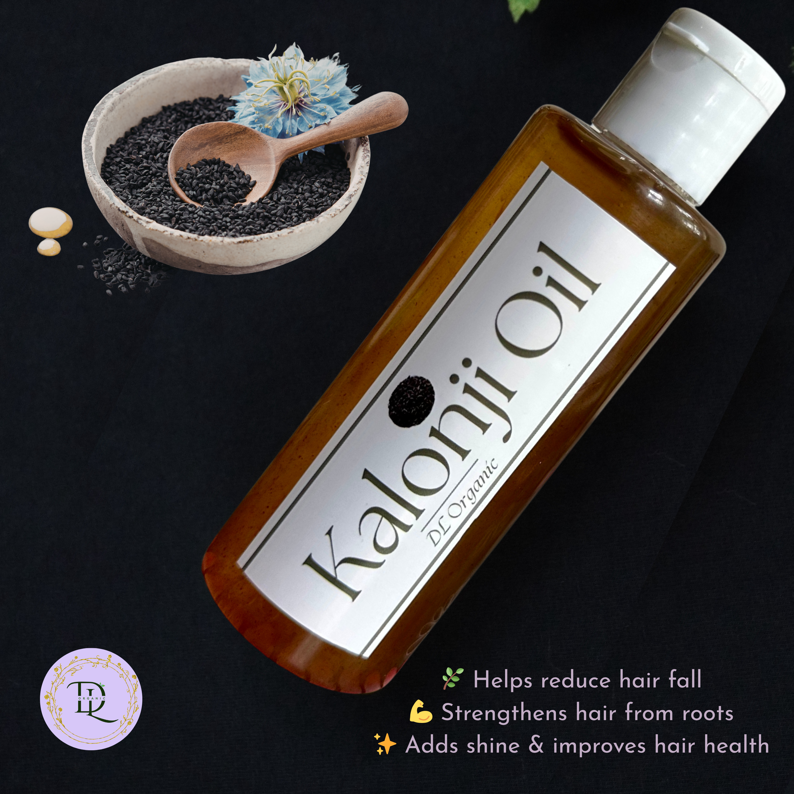 DL Organic Kalonji Hair Oil